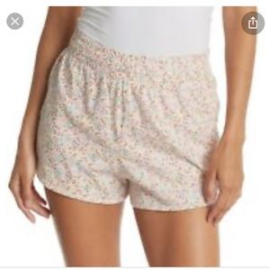 Abound Ivory Pink Maisey Ditsy Shorts Medium